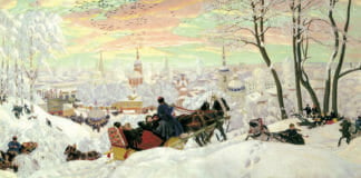 МАСЛЕНИЦА. Кустодиев. 1916. Русский музей (Санкт-Петербург)